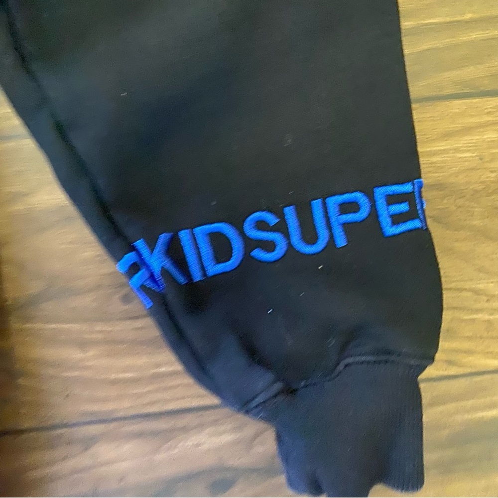 Kidsuper Studios Embroidered-design hoodie Black Sz Small Men’s - Picture 9 of 11